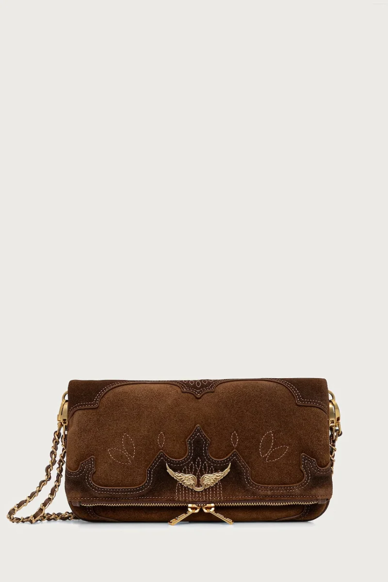 Zadig&Voltaire  geantă crossbody pentru femei din piele întoarsă