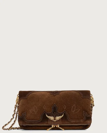 Zadig&Voltaire  geantă crossbody pentru femei din piele întoarsă