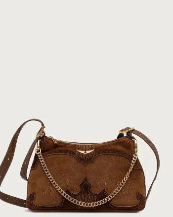 Zadig&Voltaire  geantă crossbody pentru femei din piele întoarsă JIM