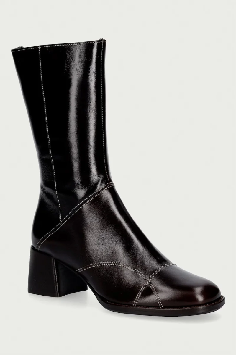 Billi Bi  cizme pentru femei din piele Espresso calf /brown heel 86