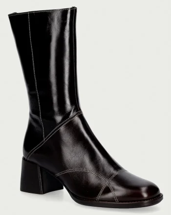 Billi Bi  cizme pentru femei din piele Espresso calf /brown heel 86