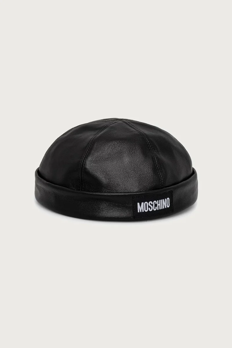 Moschino  căciulă pentru bărbați din piele