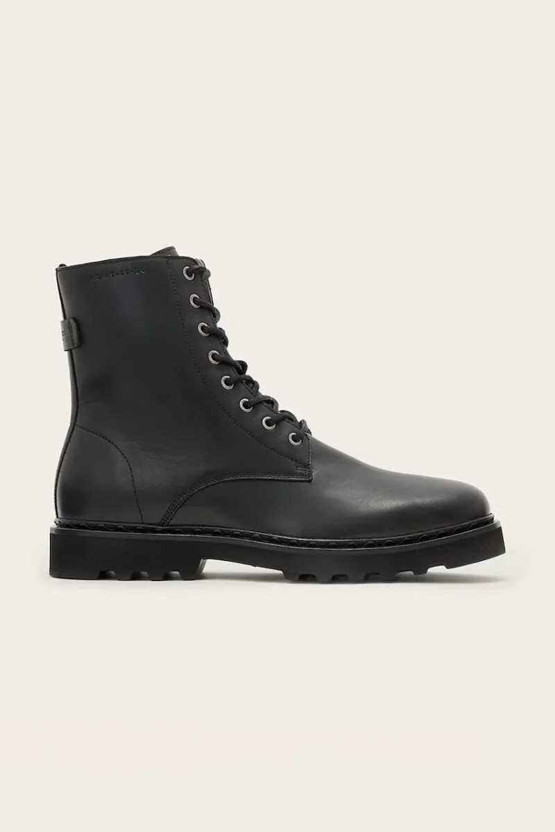 AllSaints  încălțăminte pentru bărbați din piele Skiff Military Boot