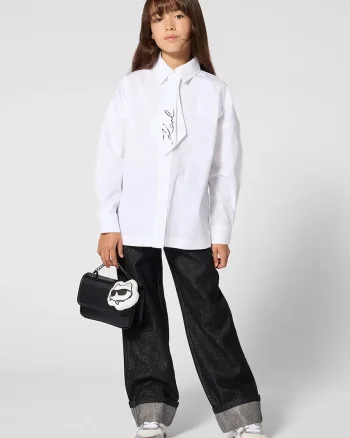 Karl Lagerfeld  blugi straight pentru copii