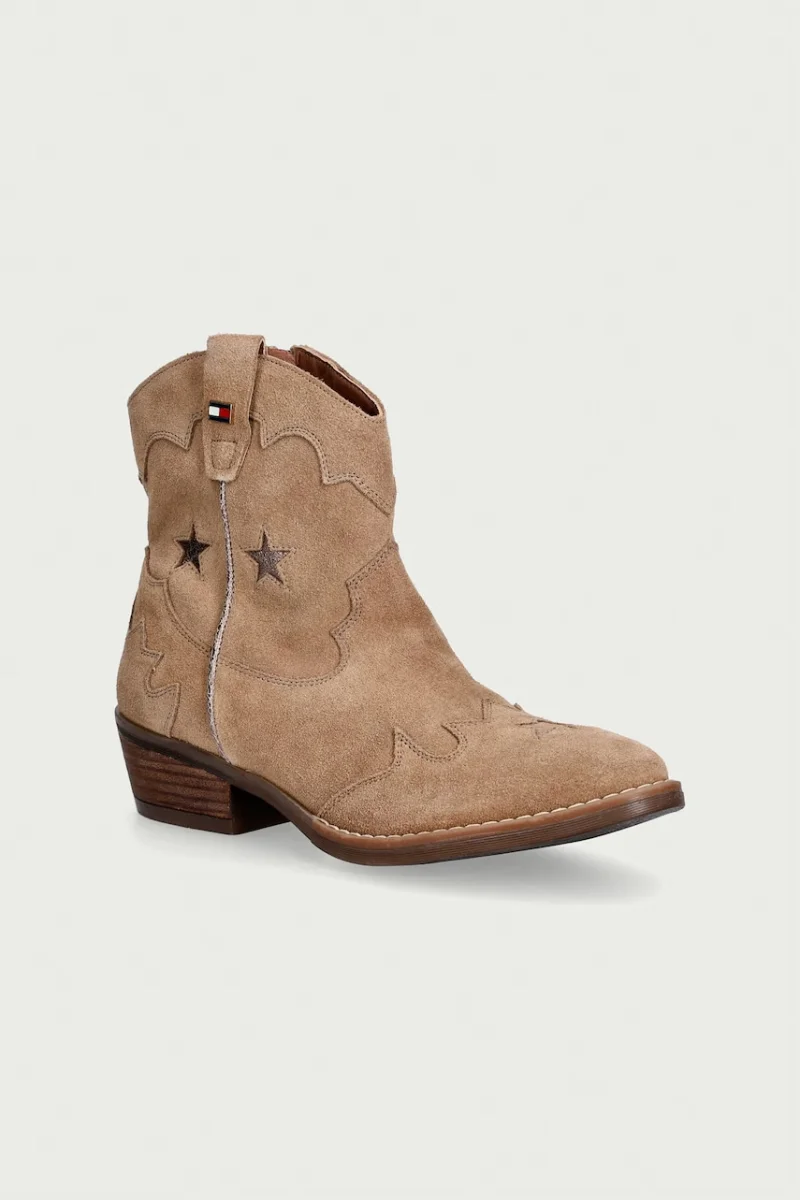 Tommy Hilfiger  cizme cowboy pentru copii din piele întoarsă