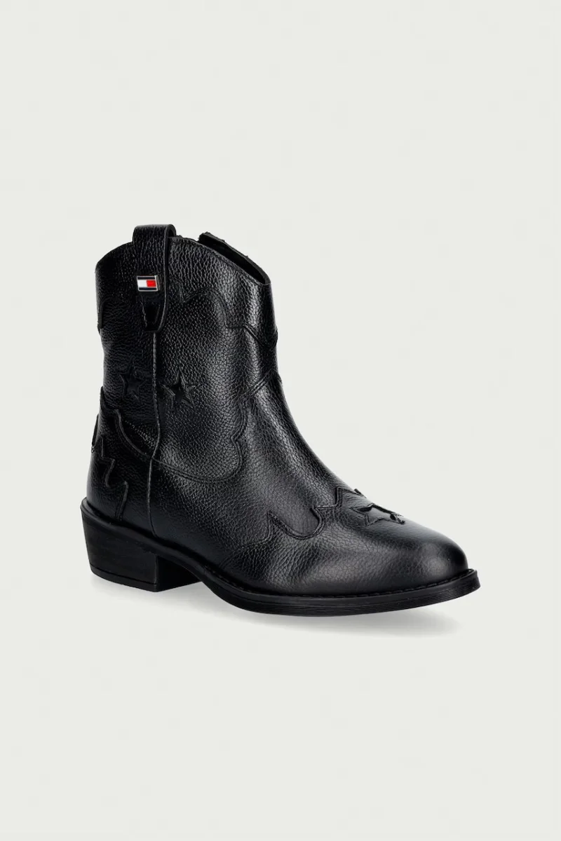 Tommy Hilfiger  cizme cowboy pentru copii din piele