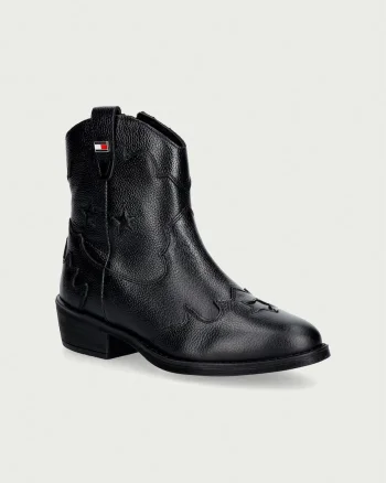 Tommy Hilfiger  cizme cowboy pentru copii din piele