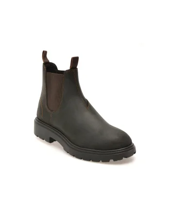 Ghete GEOX maro, U66NND, din piele naturala