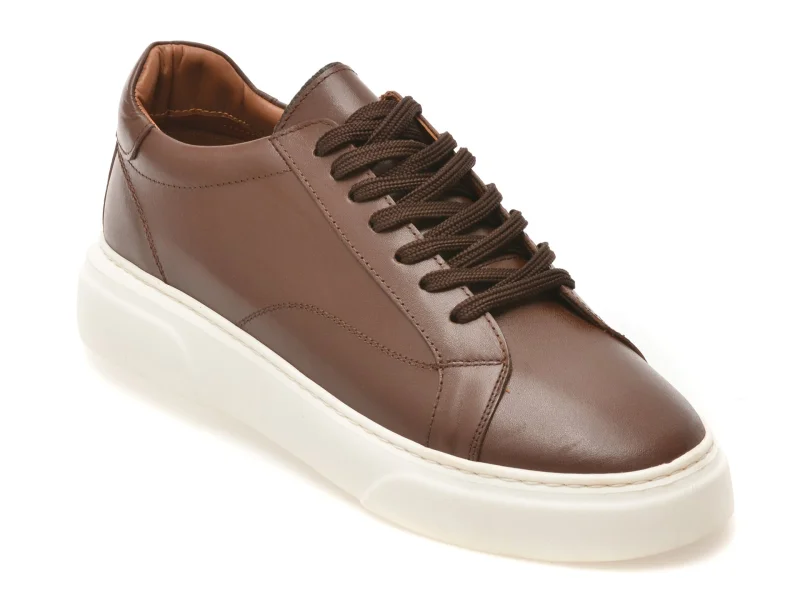 Pantofi sport LOST maro, LST107, din piele naturala