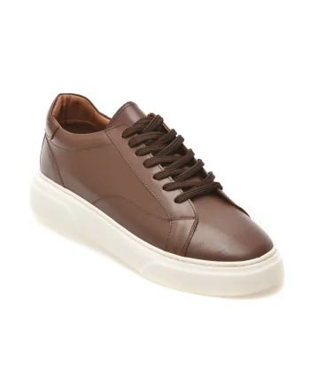 Pantofi sport LOST maro, LST107, din piele naturala