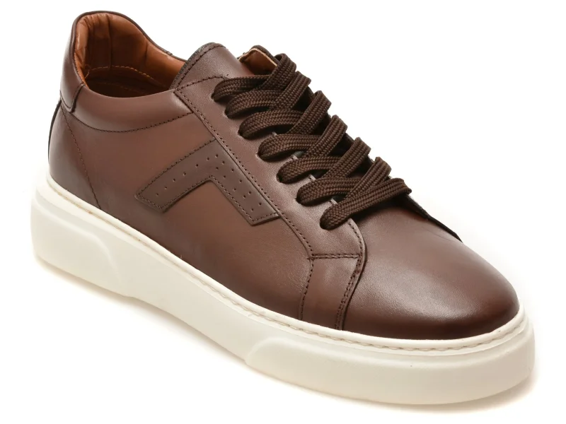 Pantofi sport LOST maro, LST121, din piele naturala