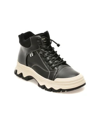 Ghete GRYXX negre, 7001, din piele naturala