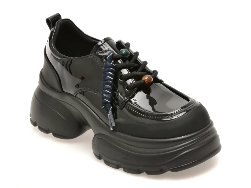 Pantofi GRYXX negri, 77813, din piele naturala lacuita