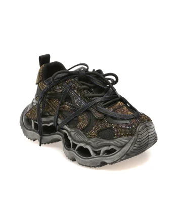 Pantofi sport GRYXX negri, 3059, din material textil si piele naturala