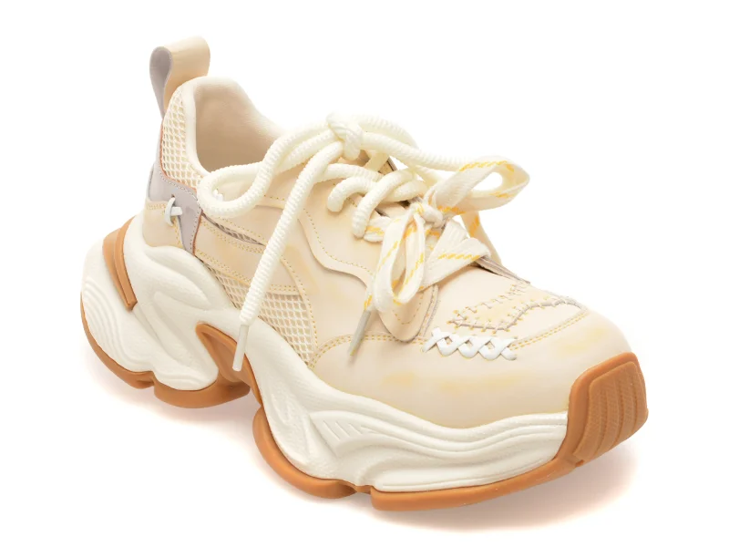 Pantofi sport GRYXX galbeni, 7053, din piele naturala