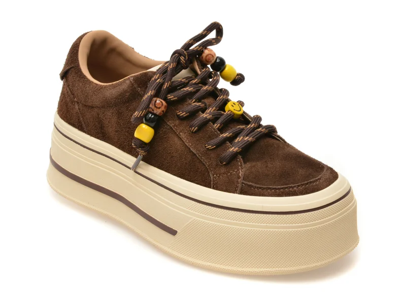 Pantofi sport GRYXX maro, 7979, din piele intoarsa