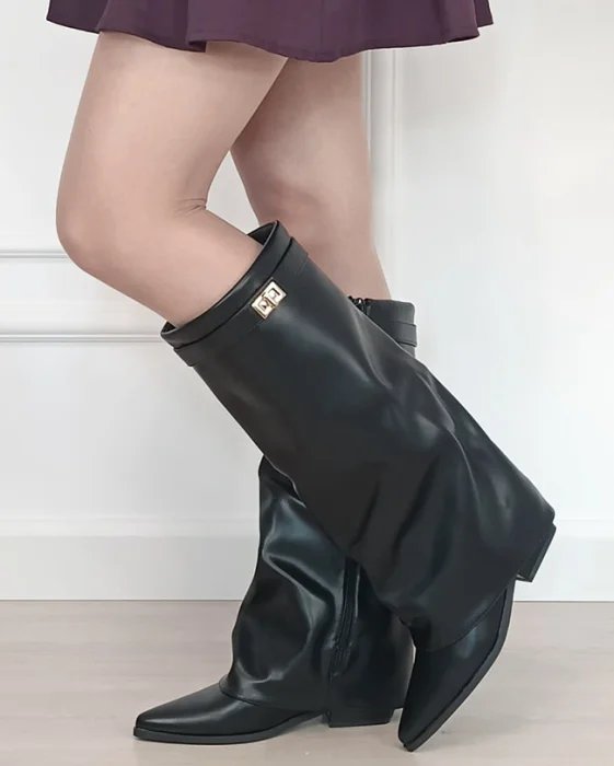 Cizme dama lungi negre 2596A 113