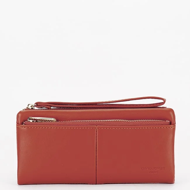 Portofel caramiziu David Jones Paris P159-1 05