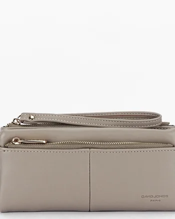 Portofel bej taupe David Jones Paris P159-1 05