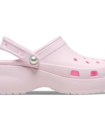 Saboti Crocs Classic Platform Pearl Clog Roz - Pink Milk