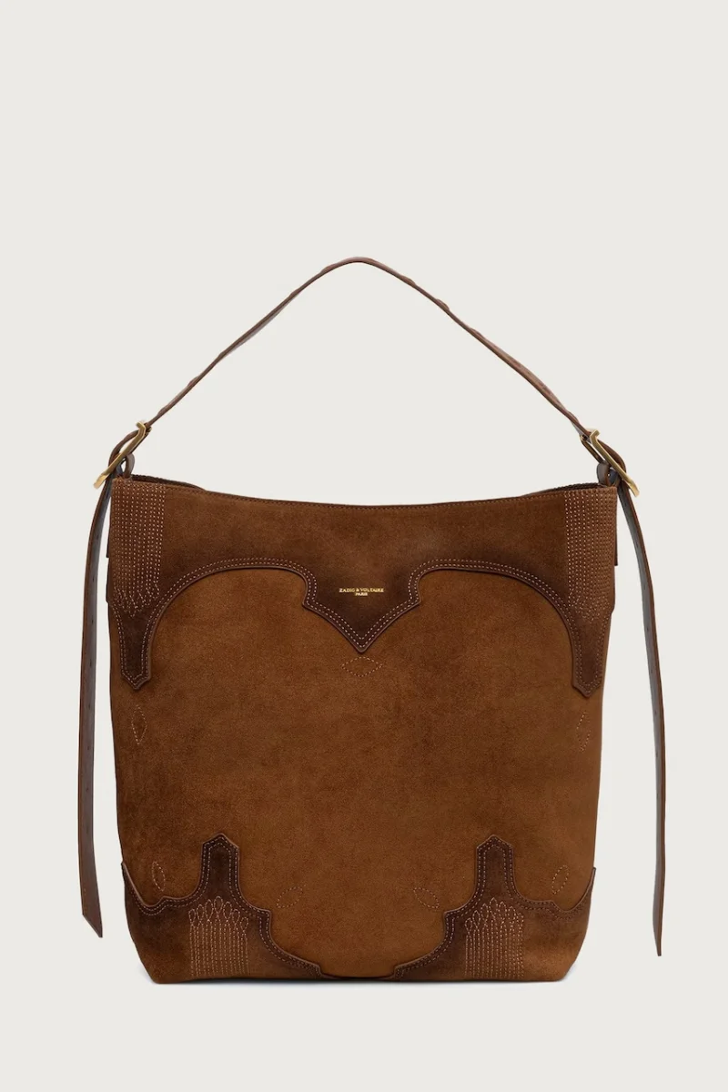 Zadig&Voltaire  geantă shopper pentru femei din piele întoarsă JANE