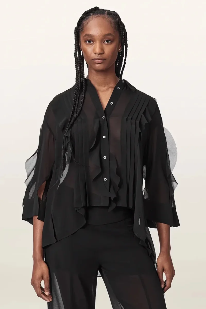 AllSaints  bluză tip cămașă pentru femei MINNA