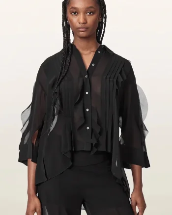 AllSaints  bluză tip cămașă pentru femei MINNA