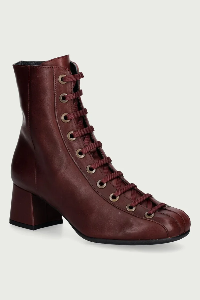 Fly London  botine cu toc pentru femei din piele PERK559FLY