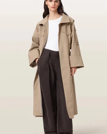 AllSaints  trenci pentru femei cu bumbac CLAYTON
