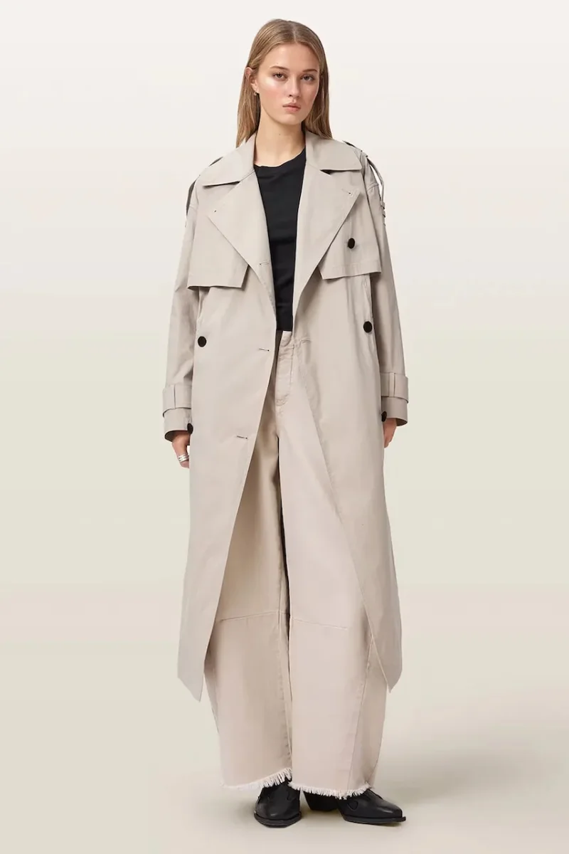 AllSaints  trenci pentru femei cu bumbac LINNIE LIB
