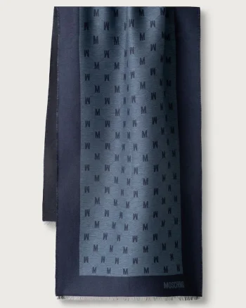 Moschino  fular cu amestec de lână
