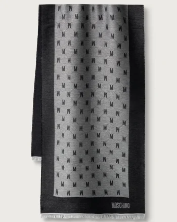 Moschino  fular cu amestec de lână