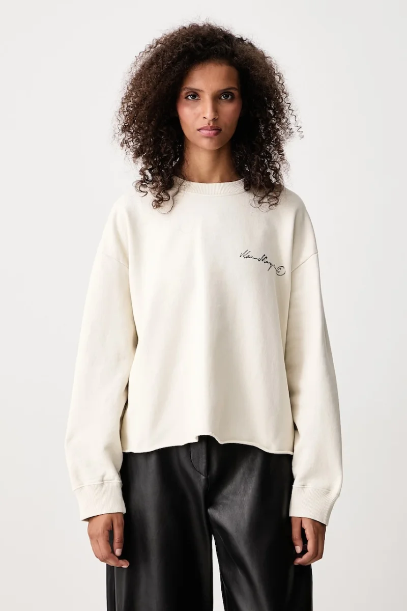 MM6 Maison Margiela  hanorac oversized pentru femei din bumbac