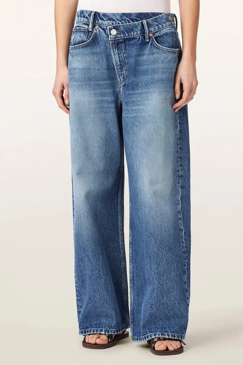 AllSaints  blugi wide leg pentru femei AKI CROSSOVER JEAN