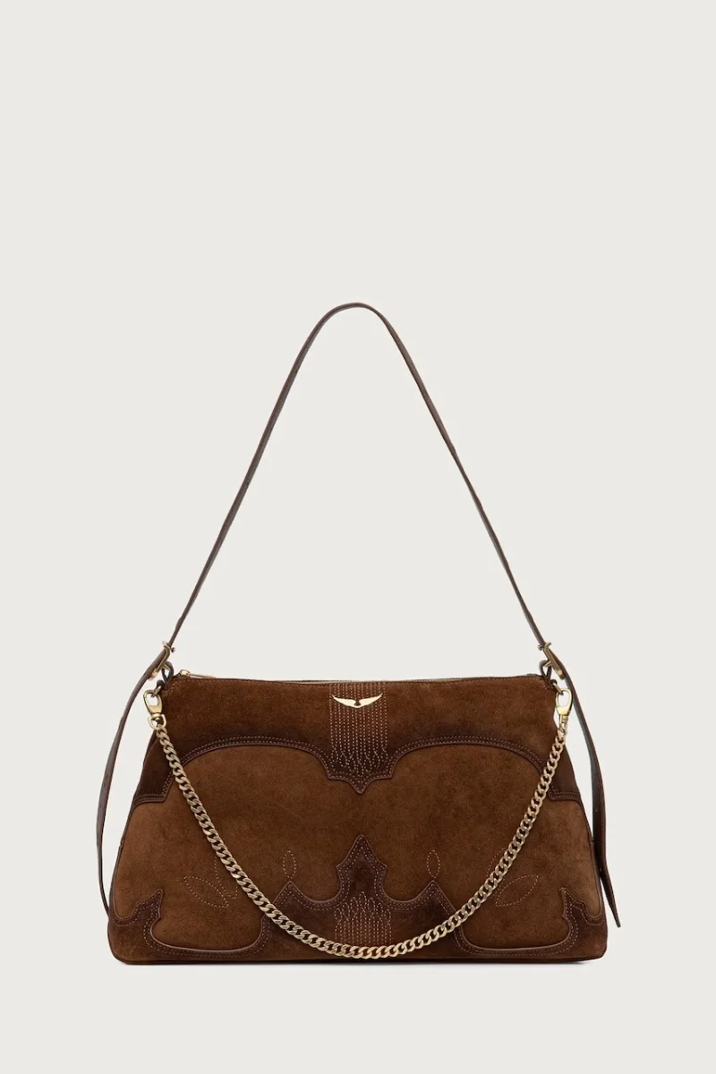 Zadig&Voltaire  geantă crossbody pentru femei din piele întoarsă JIM