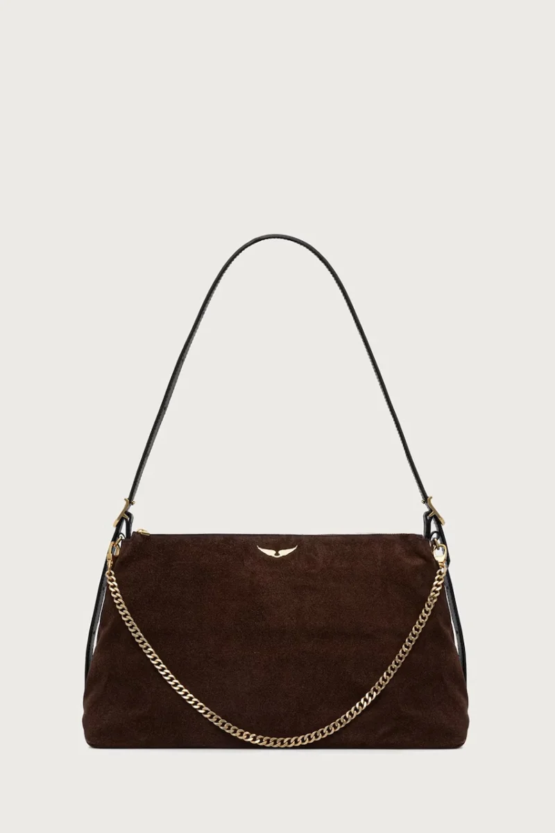 Zadig&Voltaire  geantă crossbody pentru femei din piele întoarsă JIM