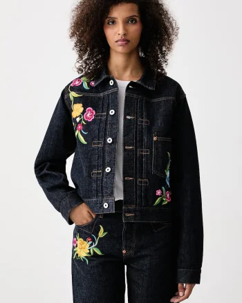 Kenzo  geacă de tranziție pentru femei din denim