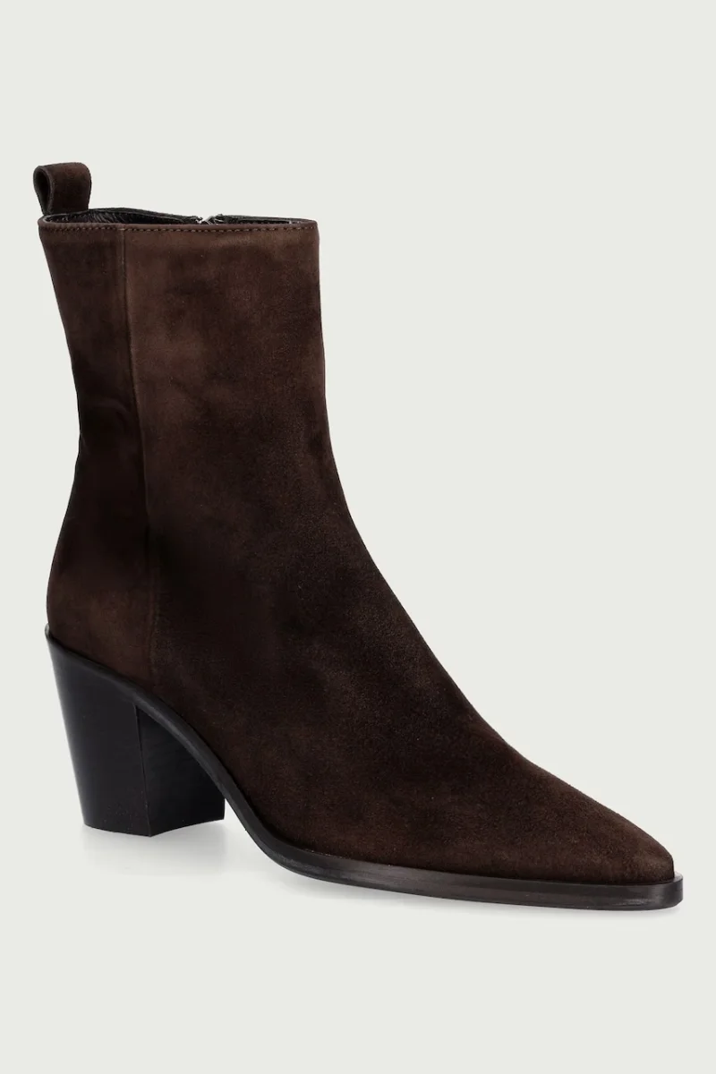 Billi Bi  botine cu toc pentru femei din piele întoarsă T.moro 490 suede 56