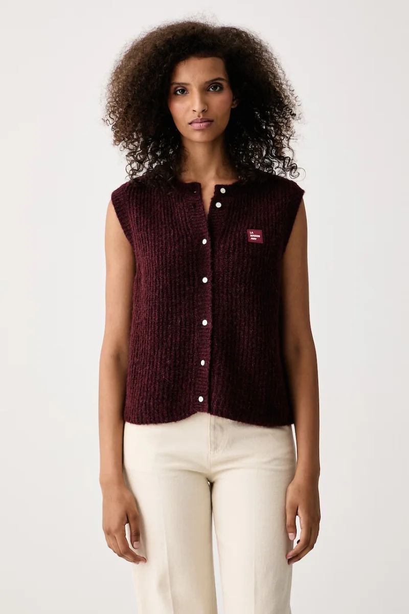 American Vintage  vestă pentru femei cu lână