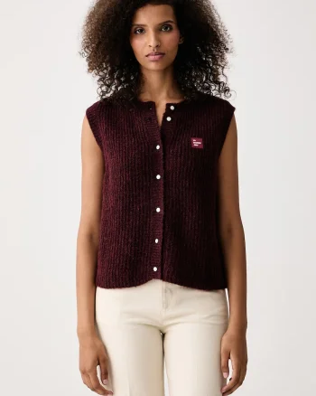 American Vintage  vestă pentru femei cu lână