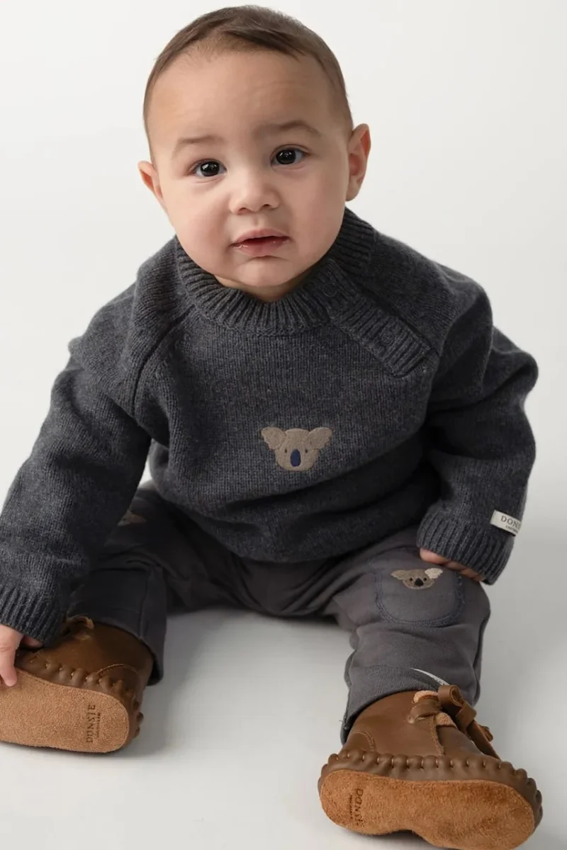Donsje  pulover pentru copii din lână merino Sibbe Merino Wool Sweater Koala