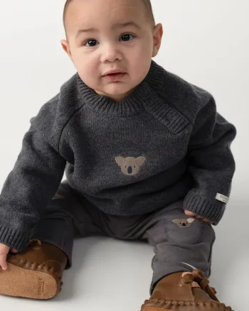 Donsje  pulover pentru copii din lână merino Sibbe Merino Wool Sweater Koala