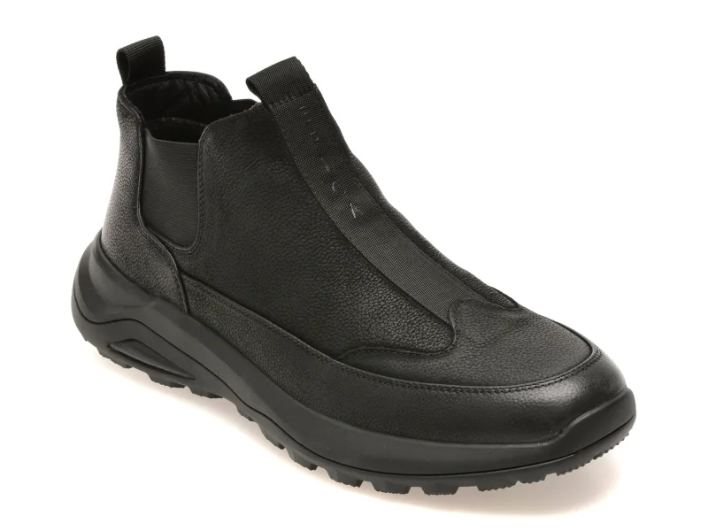 Ghete EPICA negre, 80360, din piele naturala