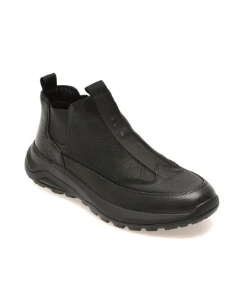 Ghete EPICA negre, 80360, din piele naturala