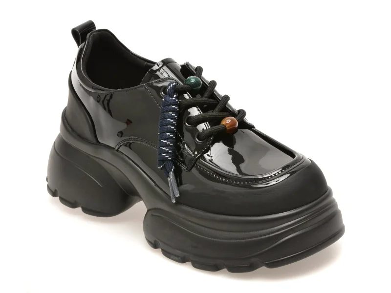 Pantofi GRYXX negri, 77813, din piele naturala lacuita