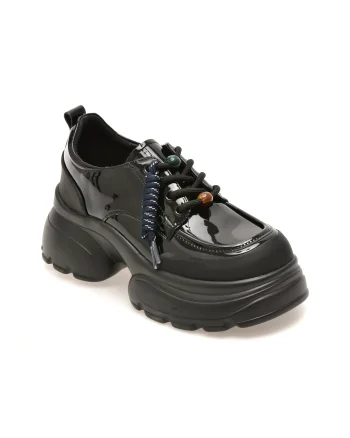 Pantofi GRYXX negri, 77813, din piele naturala lacuita