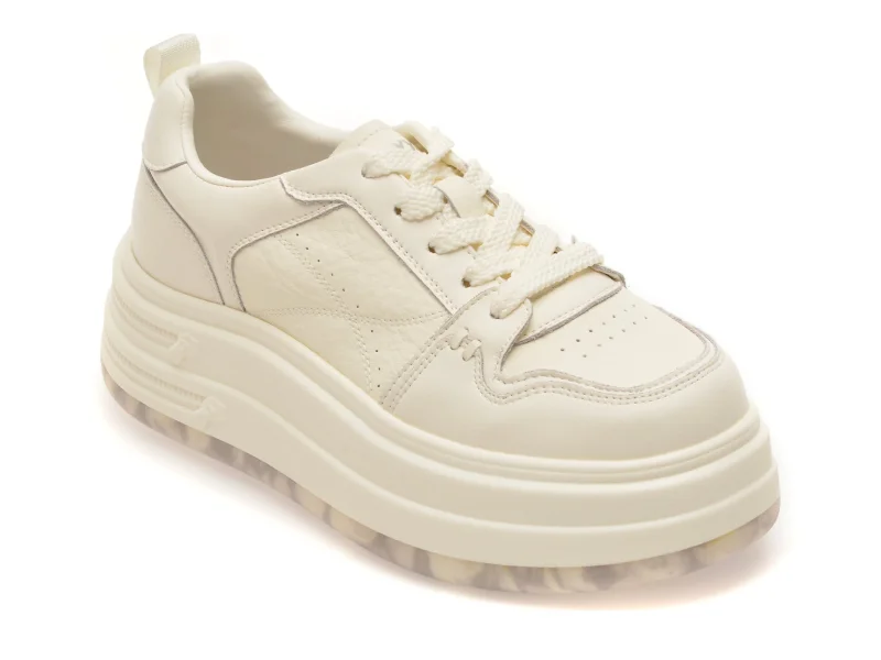 Pantofi sport GRYXX albi, 8531, din piele naturala
