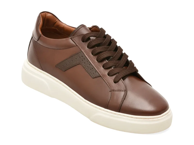 Pantofi sport LOST maro, LST120, din piele naturala