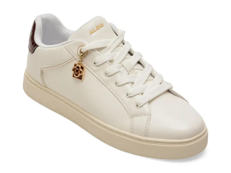 Pantofi sport ALDO albi, 14403500, din piele ecologica