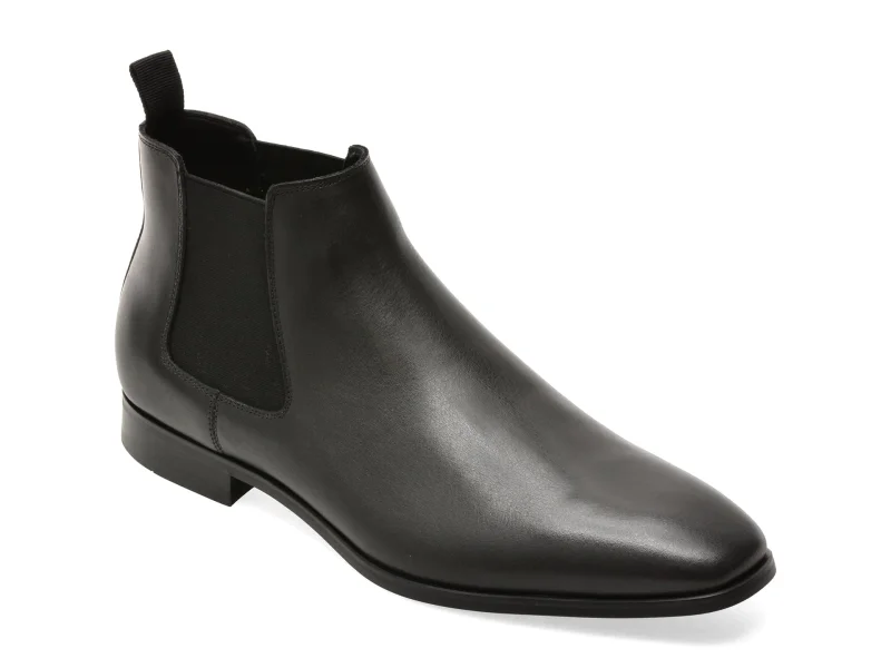 Ghete elegante ALDO negre, 14051656, din piele naturala
